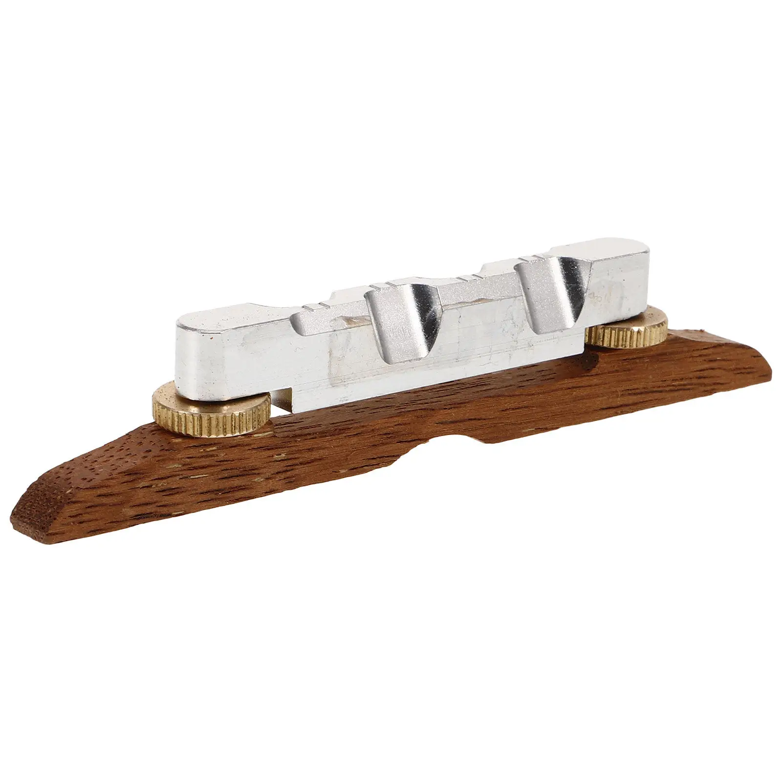 Rosewood Banjo Bridge Wood Metal Stable Adjustable Replacement Part Banjo Accessory Luthier Tool Musical Supply