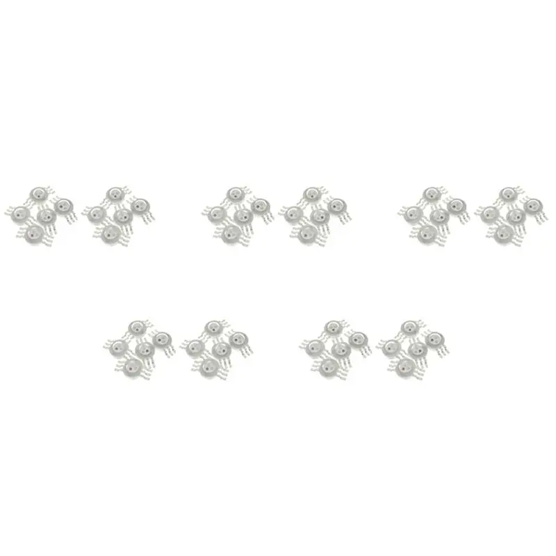ABKS-50Pcs 3X3W High Power RGB Red Green Blue LED Light Lamp Energy Saving Lamp Beads Bulbs 6PIN 45MIL 3W High Power Chip