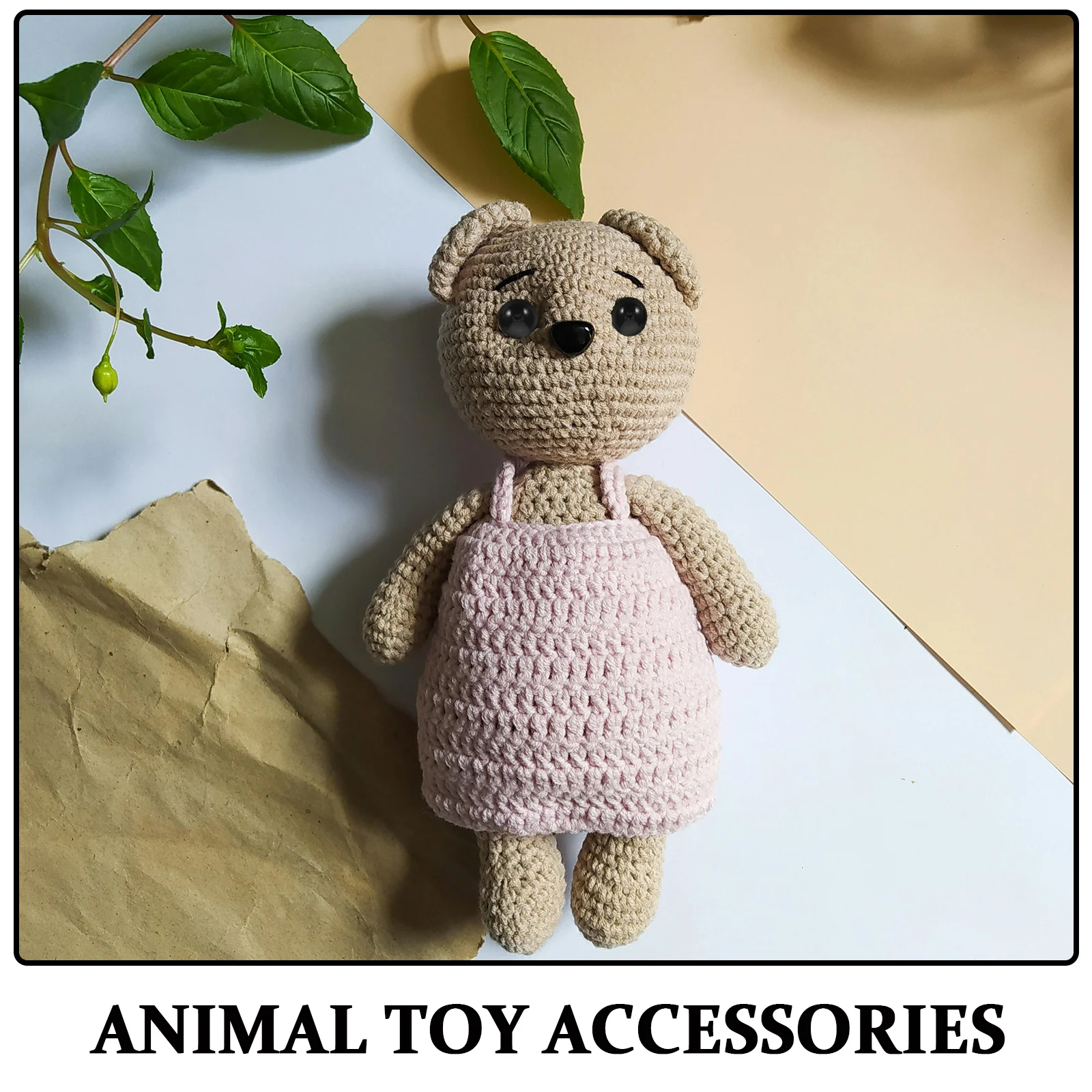 200 stuks 16 mm halfronde platte achterkant ogen plastic cabochons voor diy gevulde amigurumi ambachten scrapbooking projecten elegant levensecht