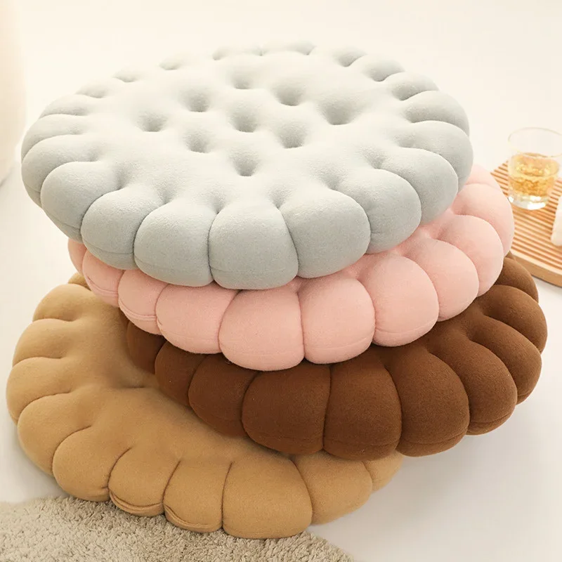 Echtes Leben Keks Form Plüsch Kissen Weiche Kreative Kissen Stuhl Auto Sitz Pad Dekorative Cookie Tatami Zurück Kissen Sofa Hause