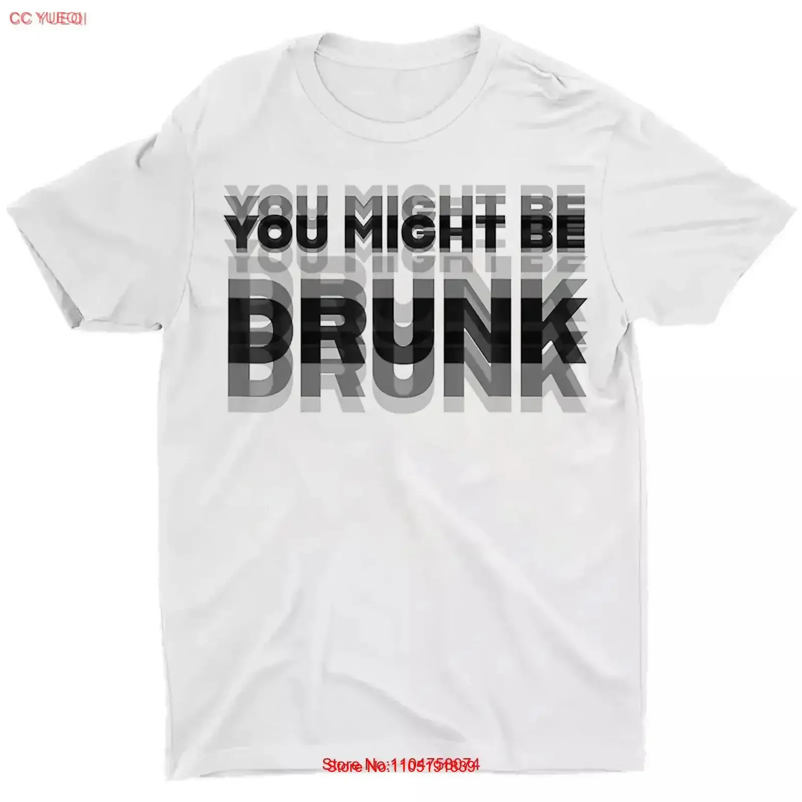 

Забавная футболка с юмором для питья You Might Be Drunk, винтажная стираная уличная одежда, удобный графический топ для повседневной носки