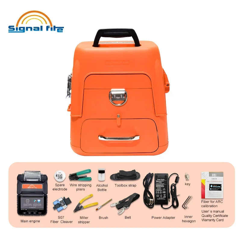 Imagem -06 - Signal Fire-optical Fiber Fusion Splicer Splicing Machine Motores Alinhamento do Núcleo Brand Model Ai10a Ai-9 Ai8c Ai6a Novo