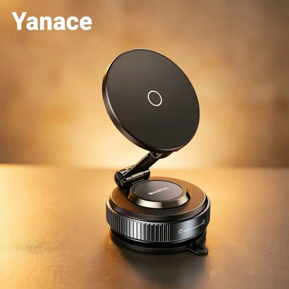 Suporte Magnético para Telefone de Carro Yanace 360 °   Suporte de Painel Rotativo Forte para iPhone e Android: Acessório de Navegação para Direção Mã