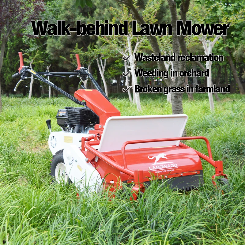 Hot Selling Walk-behind Lawn Mower Tractor With Gas for Grass Cutting Zero Turn Lawn Mower for Farm Garden