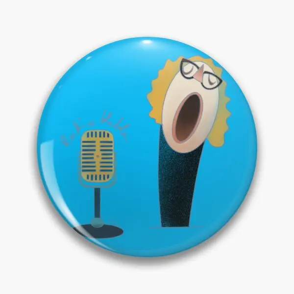 Radio Chatter Sophie  Soft Button Pin Collar Clothes Jewelry Creative Badge Metal Cartoon Decor Brooch Lover Cute Funny Hat