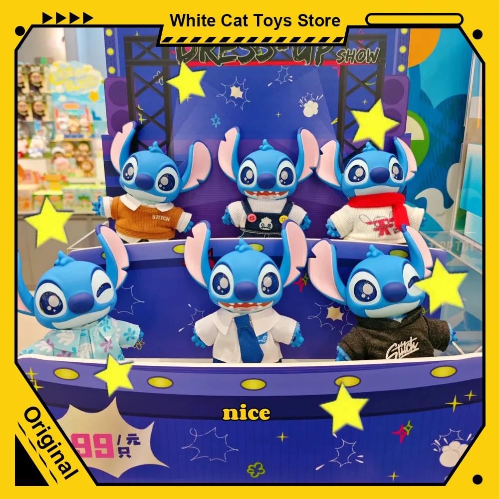 

Toptoy Stitch Dress Up Show Series Слепая коробка Виниловая кукла Подвеска Mystery Box Аниме Фигурка Брелок Плюшевая сумка-сюрприз Подарочные игрушки