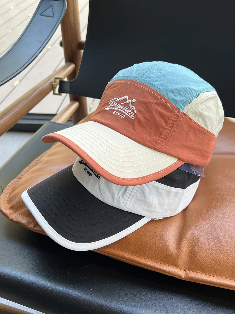 

summer new letter quick-drying light and thin color matching baseball cap men and women couples fashionable versatile cap