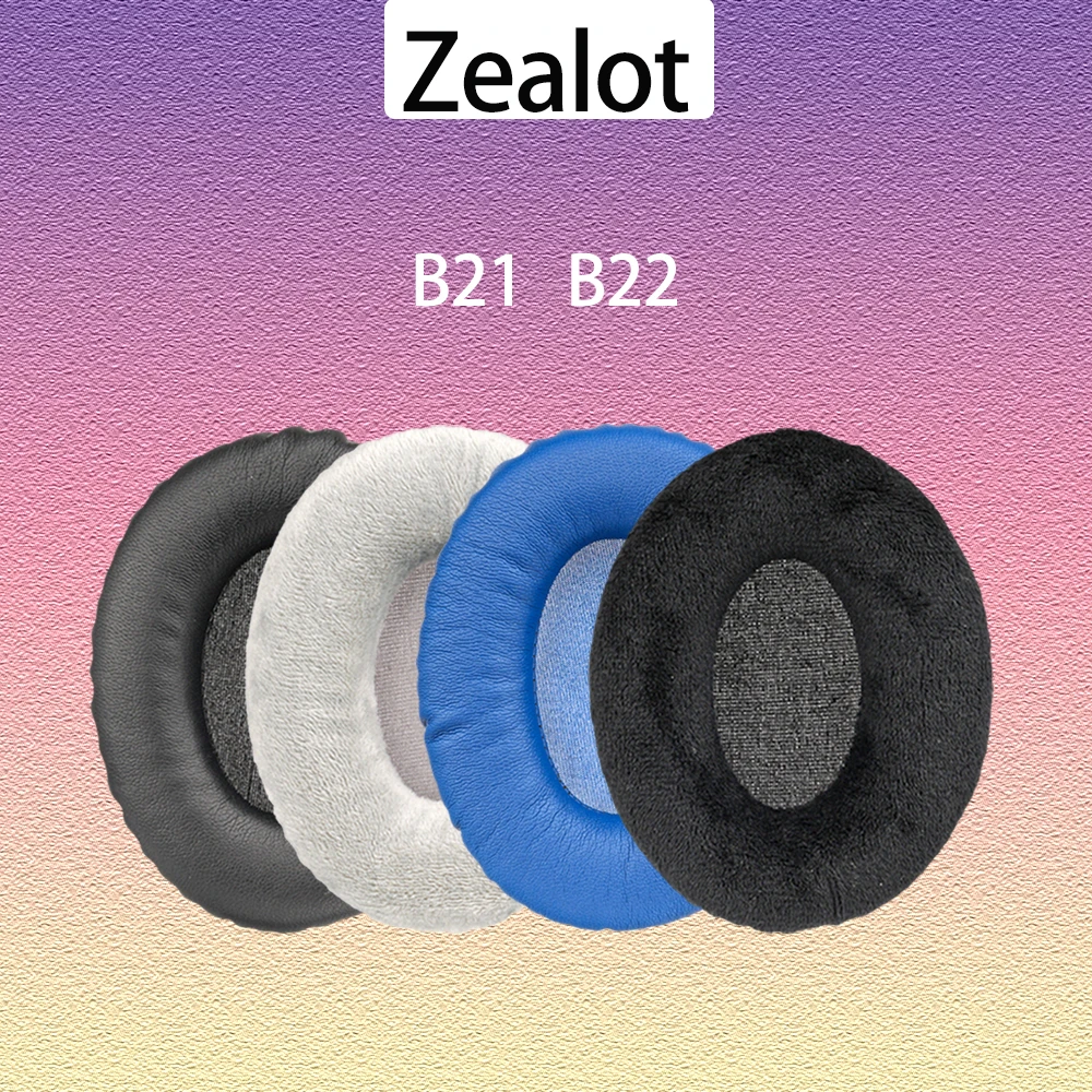 Мягкие дышащие сетчатые велюровые подушечки из пенопласта из искусственной кожи для наушников Zealot B21/B22, овальные амбушюры, сменные подушечки, чехол