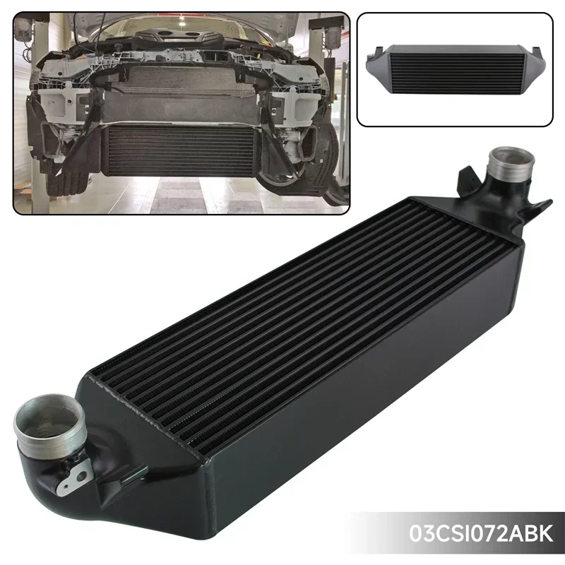 Fits For Ford Focus RS MK3 2.3L 2016-2018 New Performance Aluminum Front Mount Intercooler Upgrade Kit Aluminum Black