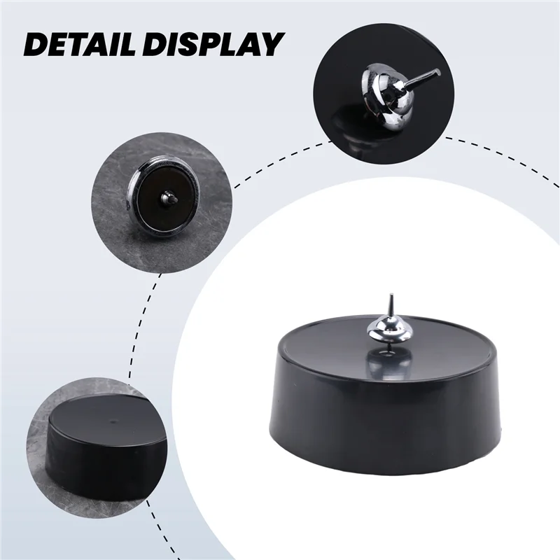 Spinning Top Electronic Perpetual Motion Rotating Magnetic Gyro Decoration Inception Gyro Desktop Toys Gifts-A78U