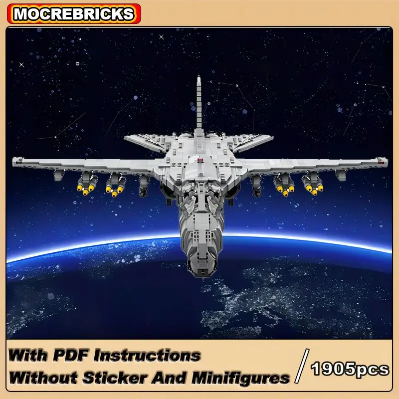 

High-tech Military Strategic Bomber F-111 Aardvark Reconnaissance MOC Building Blocks Fighter Model Kid's Bricks Toys Xmas Gifts