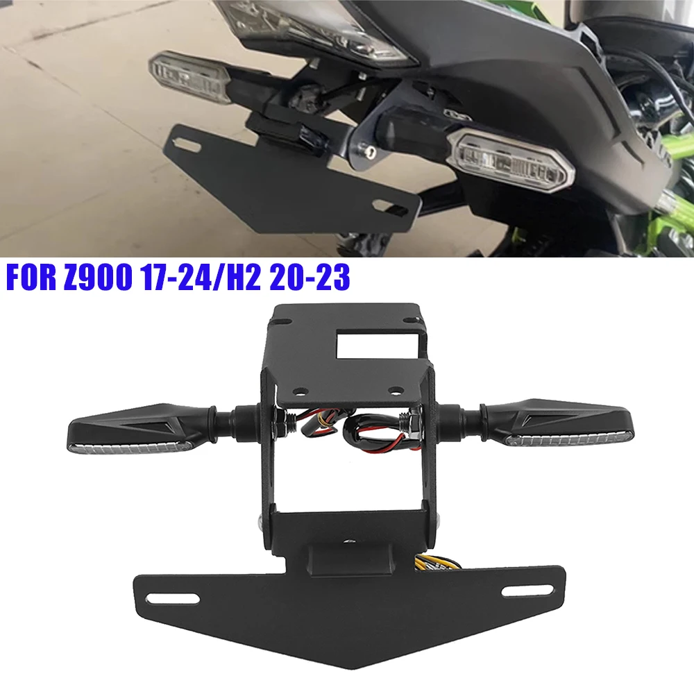 

Z 900 H2 Motorcycle Tail Tidy License Plate Holder Fender Eliminator For Kawasaki Z900 2021-2024 ZH2 2020-2023 Accessories