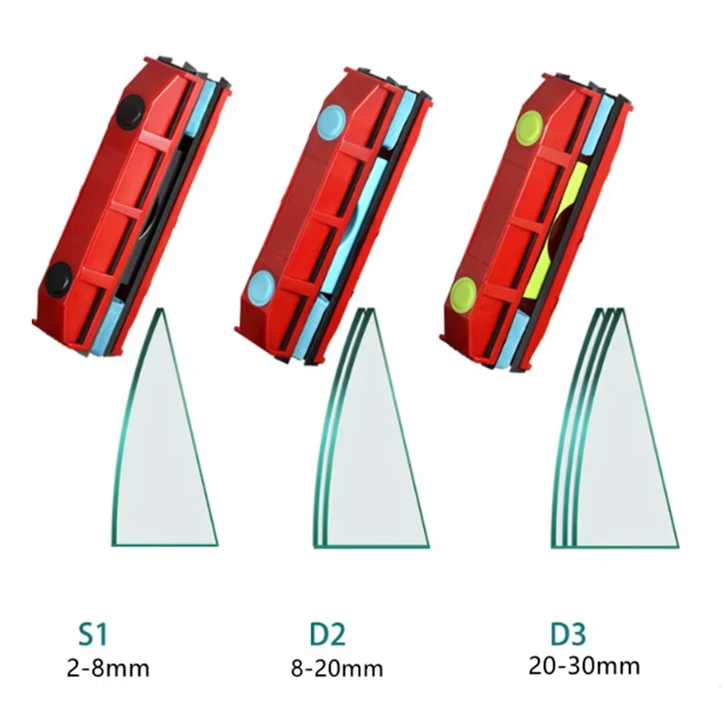 Magnetic Window Cleaner 2-8mm 8-20mm 20-30mm Multi-Option Double Glass Wiper for Cleaning Glass Windows Tool High-Rise Home Car