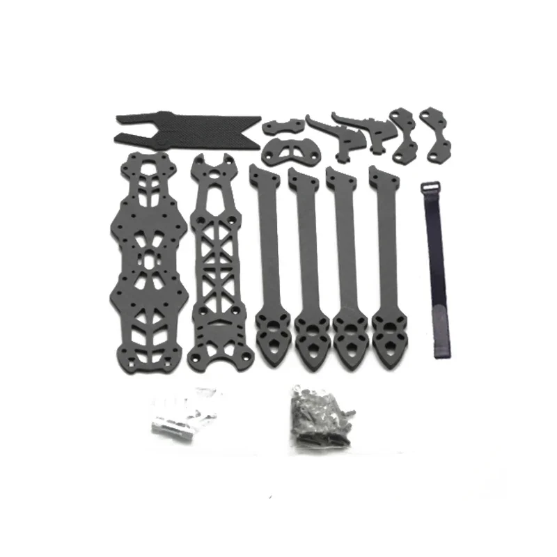 Marco Mark4 de 7" con distancia entre ejes de 295 mm: soportes para cámara HD y apilados de 20x20/30x30 para kit de marco de drones FP de largo alcance
