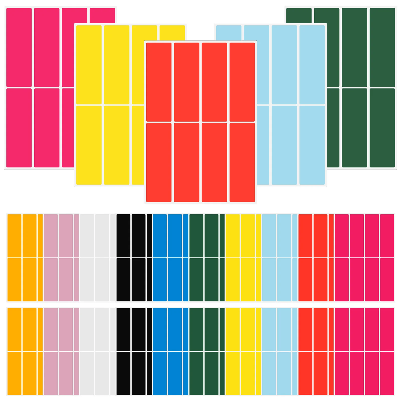 

100 Sheets Color Label Stickers Tab Product Colored Tags Labels for Labeling Writable Work