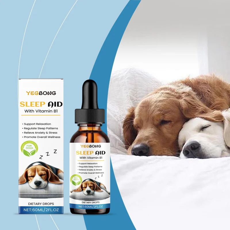 

Dog Calming Drops For Sleep Support, Natural Relaxation Aid With Herbal Extracts, Helps Reduce Stress & Promote Rest