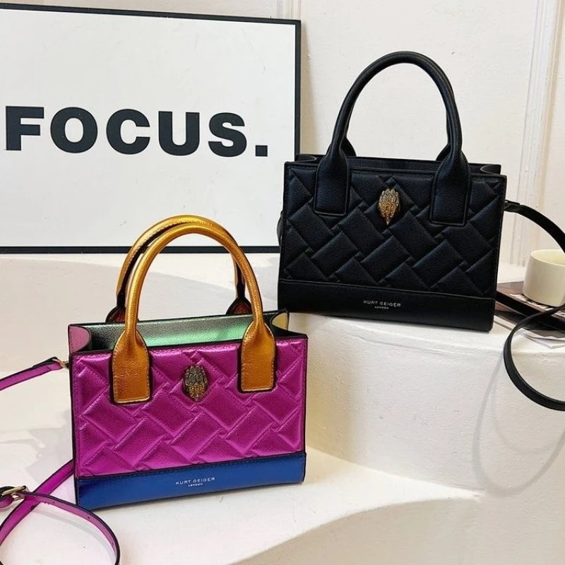 

2025 handbag elegant patchwork color fashion animal logo fashion designer luxury women's bag shoulder bag, luxury bag
