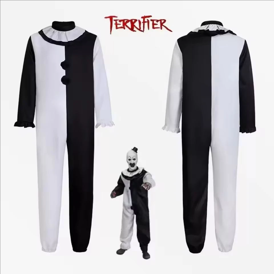 Terrifier Art Clown Joker Cosplay Costume Men Jumpsuit Women