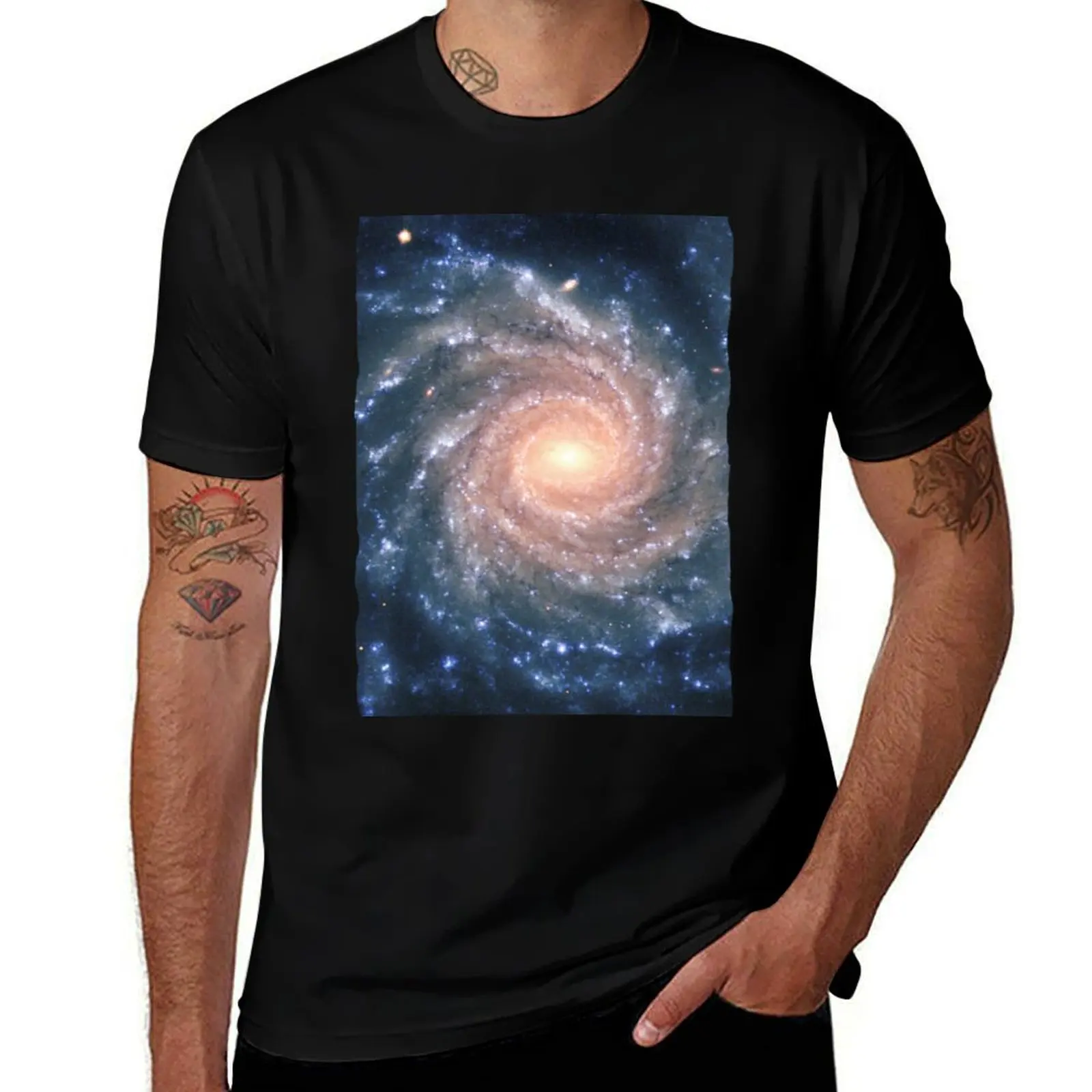 Spiral galaxy NGC 1232 constellation Eridanus ESO Space Telescope Picture HD HIGH QUALITY T-Shirt Novelty Graphic Tee Shirt