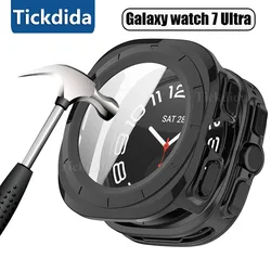 For Samsung Galaxy Watch 7 Ultra 47mm Case +Tempered Glass All-inclusive Screen Protector Cover Bumper Shell