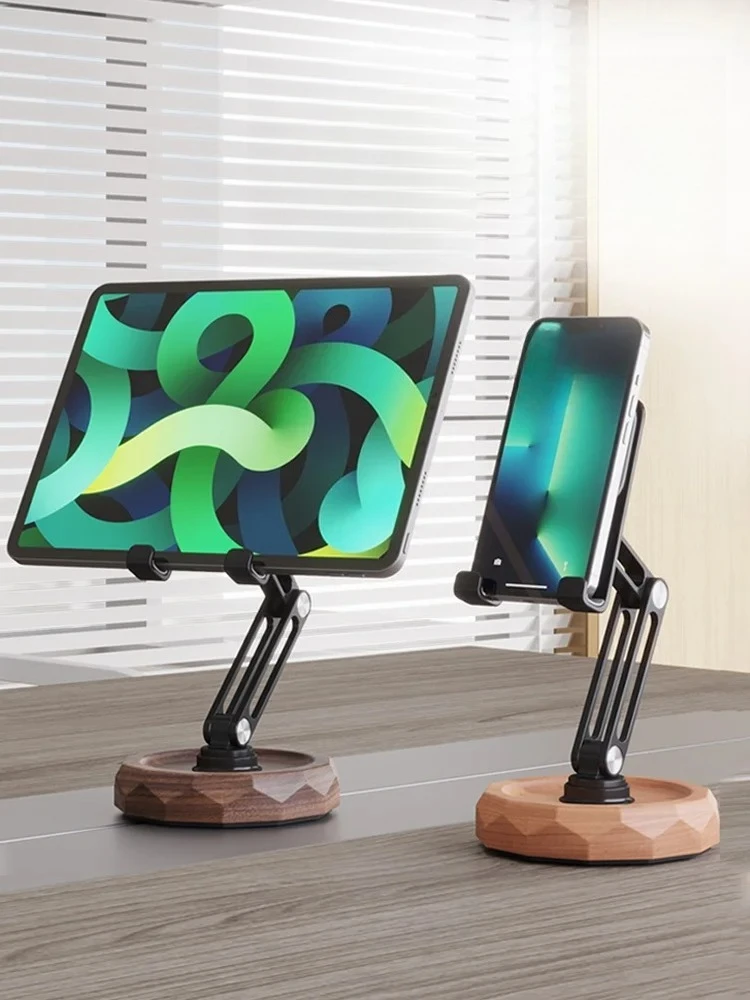 mobile-phone-stand-desktop-aluminum-alloy-tablet-lazy-person-stand-ipad-universal-rotation