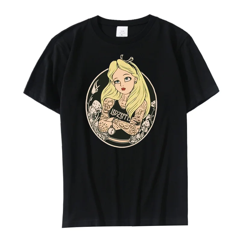 Funny Tattoo Princess Women T Shirt Fashion Harajuku Graphic Tees Shirt Summer Cotton Women's T-shirt Clothes Tops Oversized