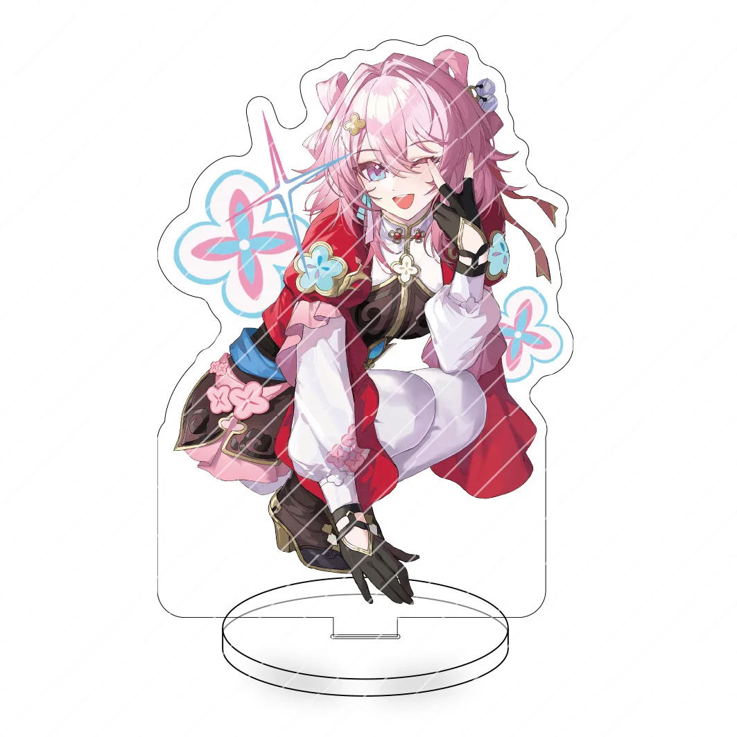 Games Honkai Star Rail March 7th Linkage Periphery Stand Badge Button Pin 58mm Brooch Badge Bag Acrylic Gift