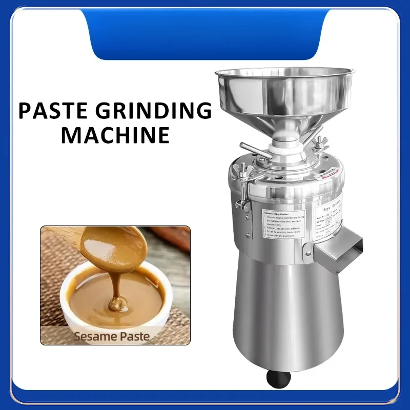 

Коммерческий и бытовой измельчитель продуктов из нержавеющей стали для арахисовой, кунжутной, соевой, миндальной пасты и орехов, 220В (ЕС)