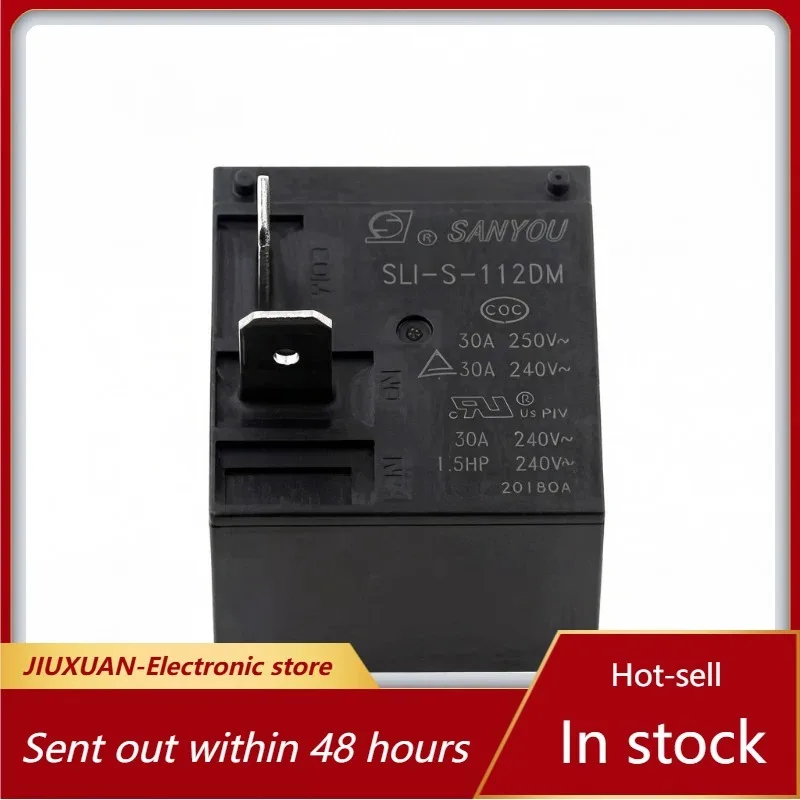 （Brand New Original）50pcs/lot 100% original genuine relay:SLI-S-112DMK SLI-S-112DM SANYOU Air conditioner relay 30A 12V 4pins