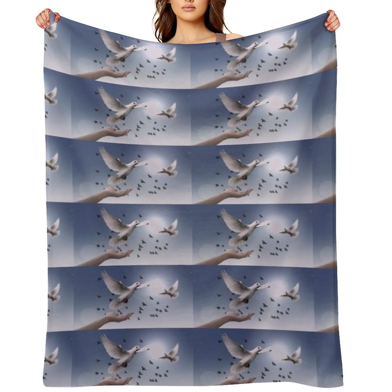 Holy Spirit(Christians) Throw Blanket Extra Large Throw Decorative Sofa Luxury St Baby Bed linens Fashion Sofas Blankets