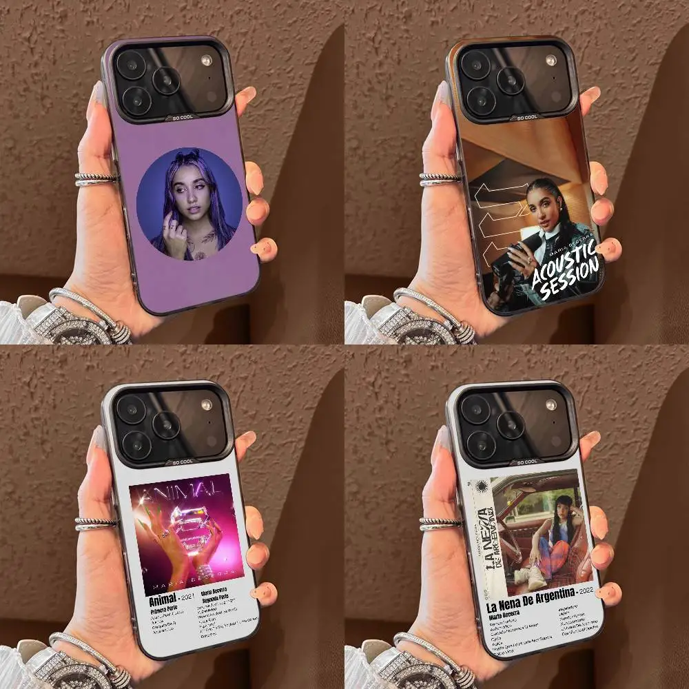 

M-Maria Becerra La Nena de Argentina 222 Phone Case For iPhone 17,16,15,14,13,12,11,Pro,Max,Plus,E,Air,Mini Black Tpu Cover