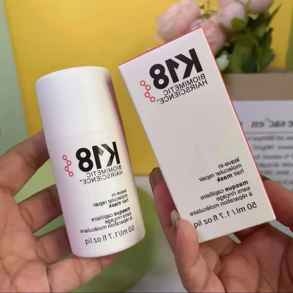 

50 мл несмываемая молекулярная восстанавливающая маска для волос, лечение, смягчение волос, глубокий кондиционер, кератин, разглаживание, здоровый уход за волосами