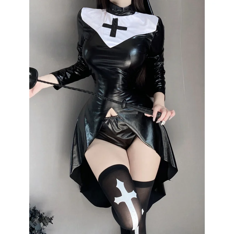 2023 neue Halloween Cross Nonne Charakter Cosplay Kleidung sexy Krankenschwester Cosplay Kostüme