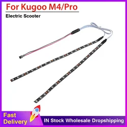 Waterproof LED Light Strip Flashlight Bar Lamp For Kugoo M4/M4 Pro Electric Scooter Night Safety Warning Light Strip Accessories