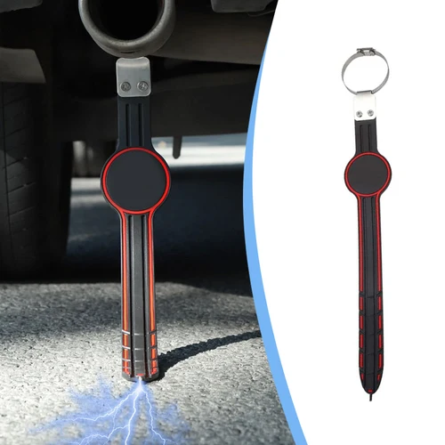 Cable de tierra de descarga estática para coche, tira de conducción segura antiestática de 38-42cm, cancelador electrostático, accesorios de correa flexible, 1 ud.