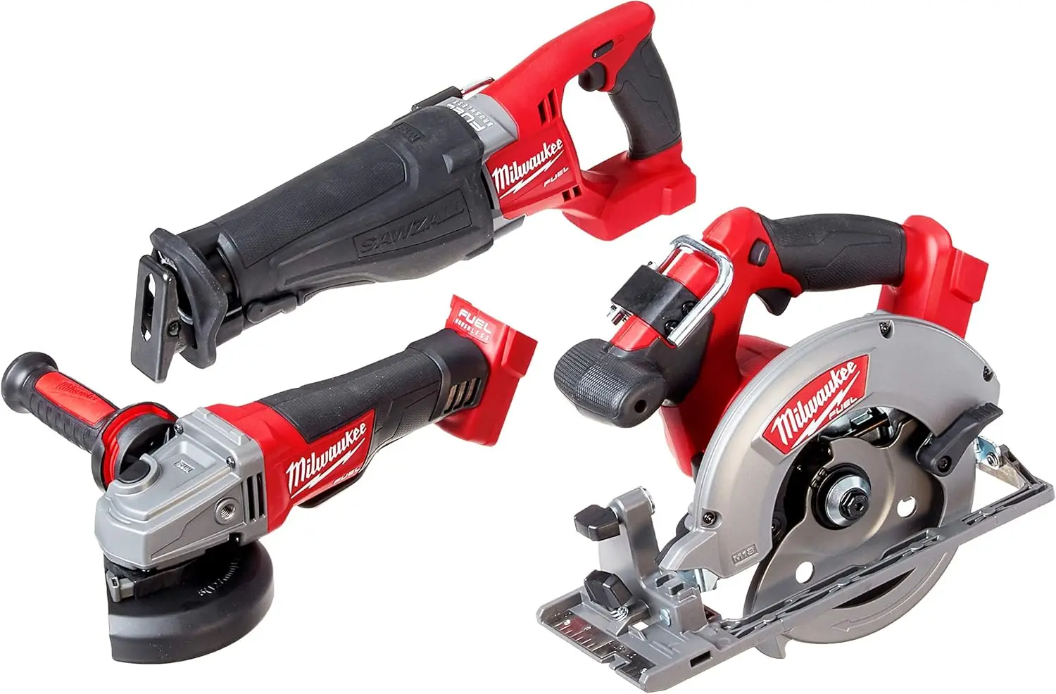 Milwaukee 2896-26 M18 Fuel 18-Volt Lithium-Ion Brushless Cordless Combo Kit (6-Tool) with (2) 5.0 Ah Batteries, (1) Charger,