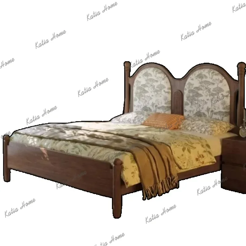 Best Sellers Designs Decoration Double Bed Couples Unique Luxury Modern Headboards Double Bed Bedroom Wooden Camas De Dormitorio