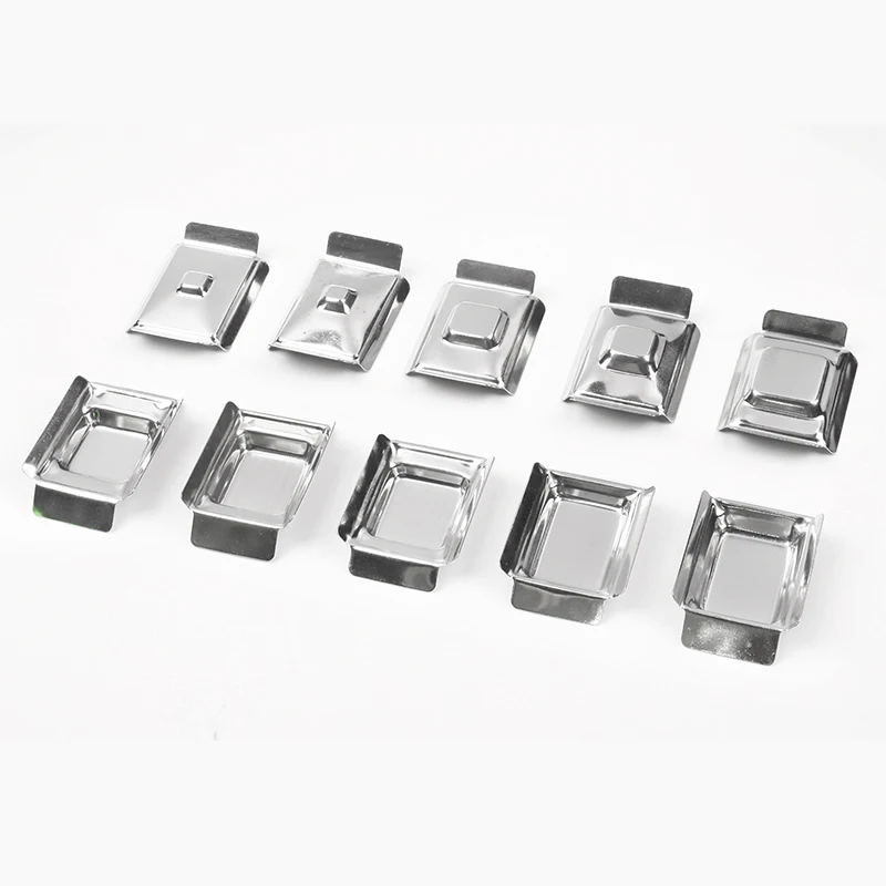 10pcs Laboratory tools Stainless Steel Sample Embedding Box Bottom Mold Paraffin Embedding Mold experiment Chemistry equipment+