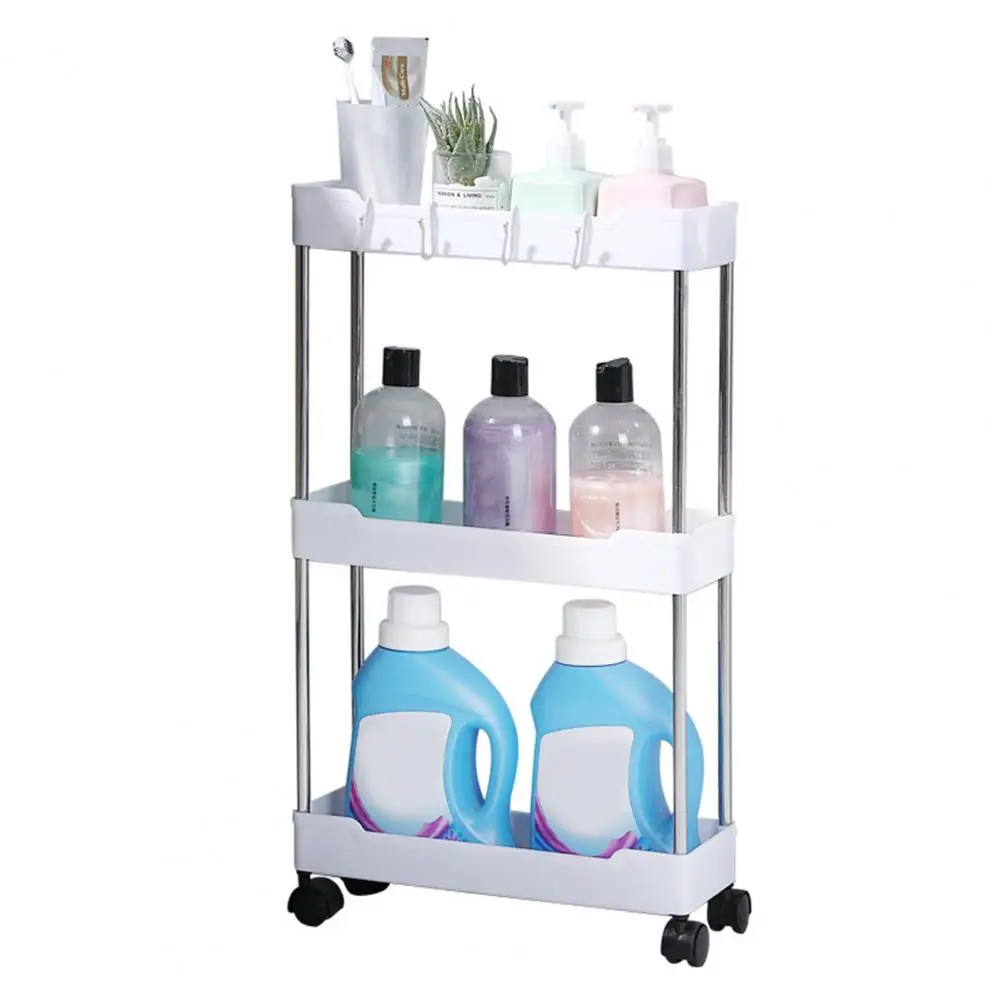 Storage Rack Multi-layered Utility Rolling Storage Cart with Wheels for Efficient Organization Storage Home or Office