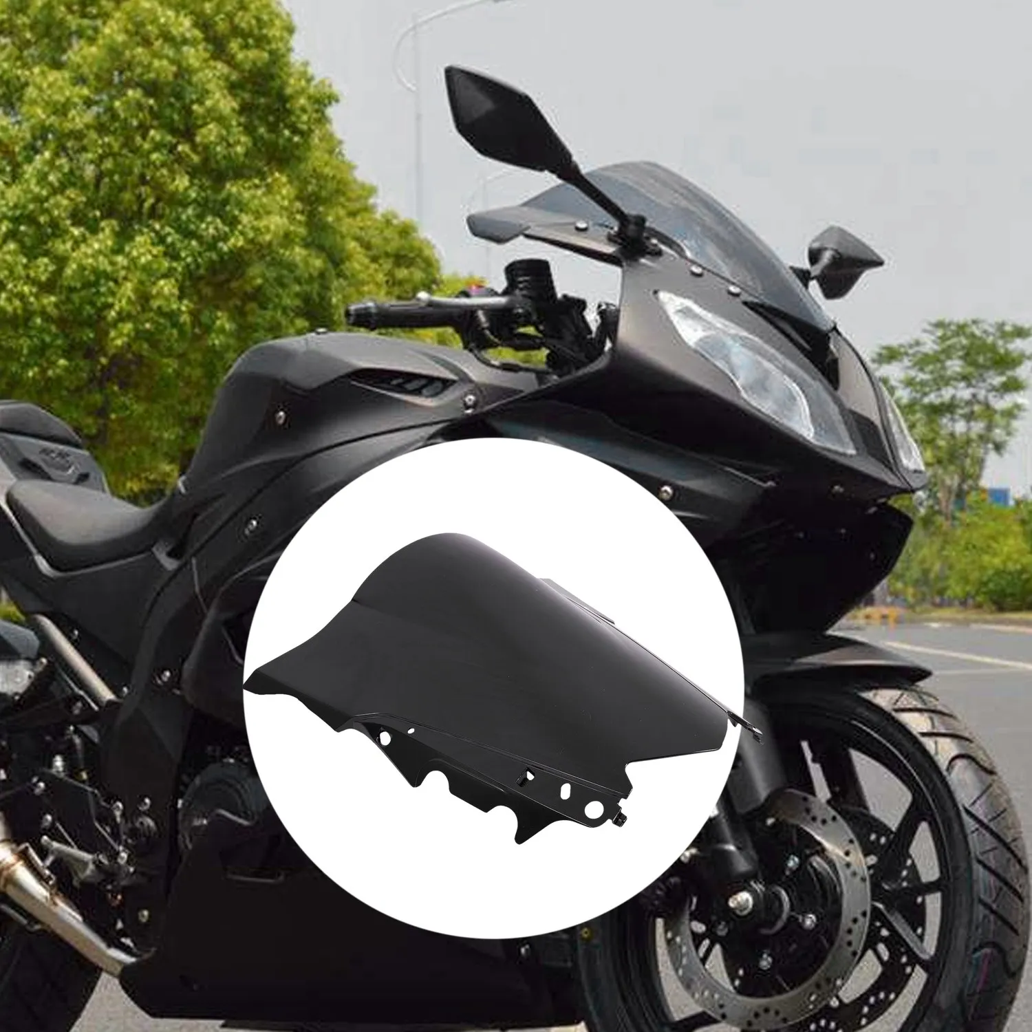 

Motorcycle Front Windscreen Windshield Wind Deflector Screen Protector For R3 R25 2014 2015 2016 Motorcycle Accessories
