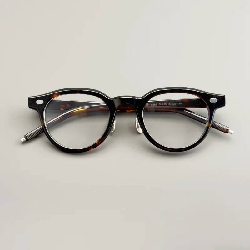 نظارات بإطار صغير من الأسيتات للرجال والنساء ذات وجوه صغيرة، نظارات بصرية على شكل كمثرى بإطارات سميكة، وصفة طبية gl