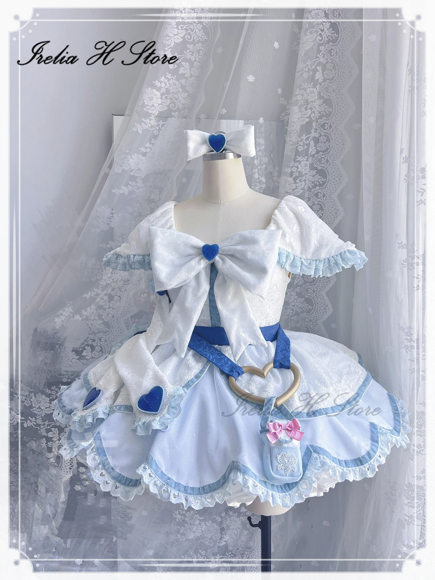 Irelia H Store Custom size Pretty Cure max heart Cure White Cosplay Costume Anime lolita Dress female Hannah Whitehouse gorgeous