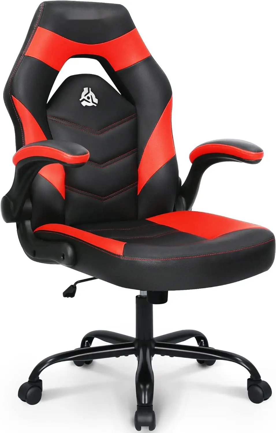 Game computer chair, ergonomic office chair, desk and chair with waist support, flip arm, adjustable height