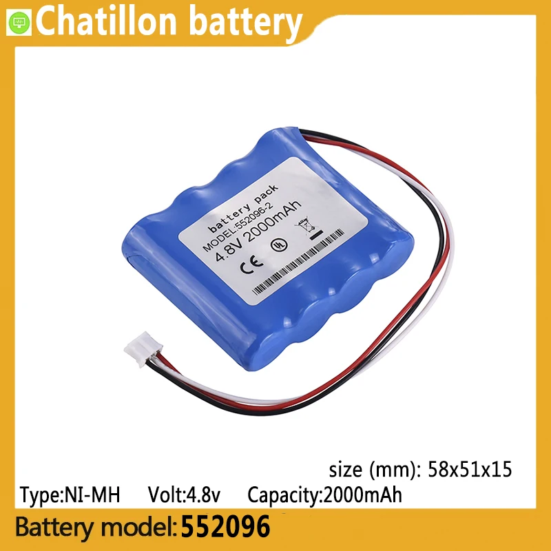 

552096 capacity 2000mAh 4.8V NI-MH battery suitable for, AMED0187 ,Unipower B11484, Unipower B11484, Tension pound