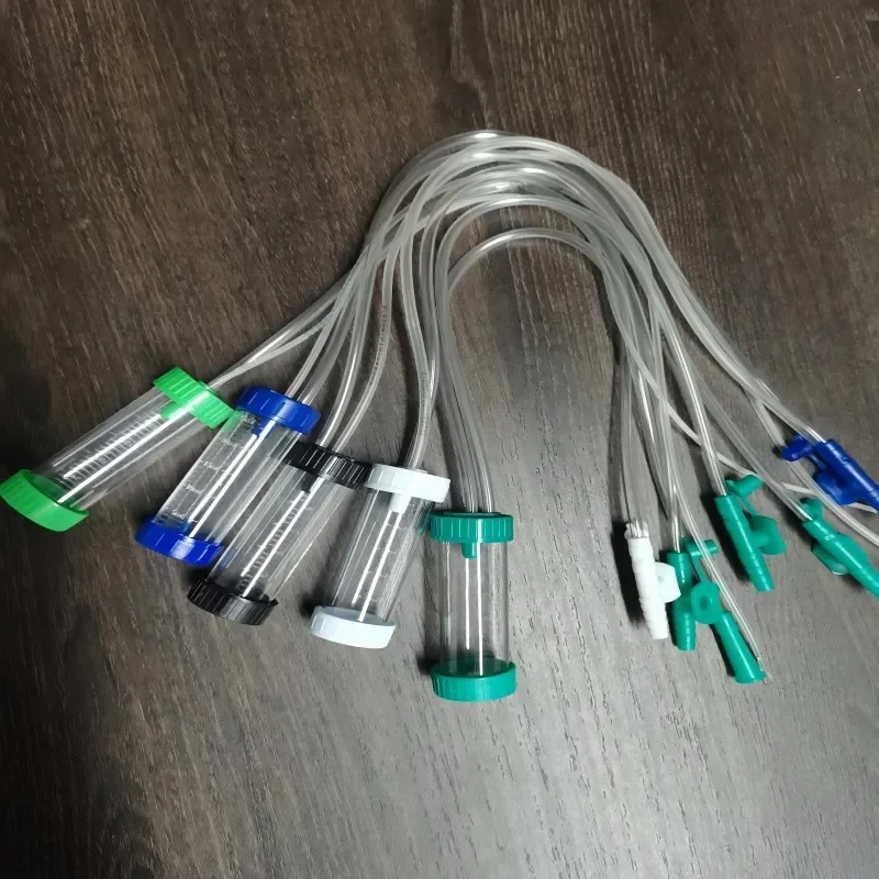 Factory supply Disposable medical mucus extractor suction 25ml bottle  mucus extractor