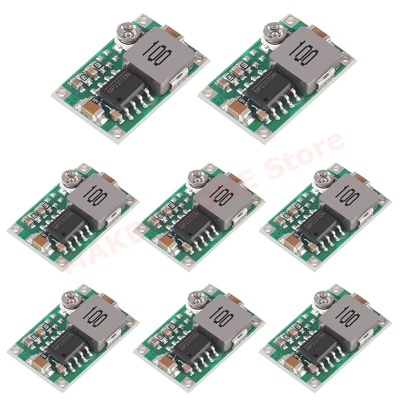 8Pcs Mini360 Mini 360 3A DC-DC Voltage Step Down Power Converter Buck Module RC Airplane Power Step-Down Module