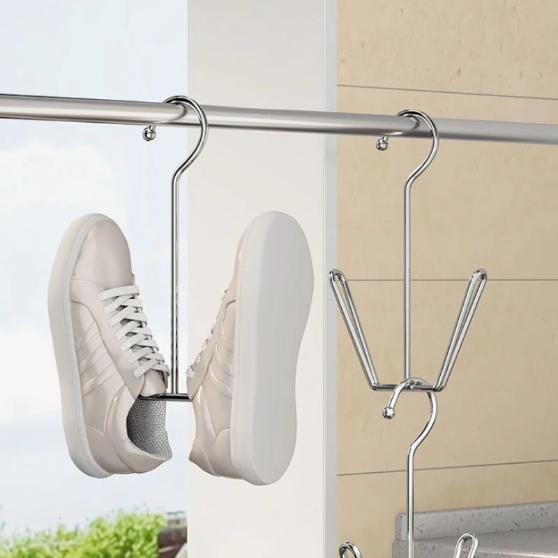 الفولاذ المقاوم للصدأ داخلي شرفة عتبة النافذة يندبروف متعددة الوظائف غرفة نوم المنزل Dormi المنظم تجفيف رفوف 1 قطعة #5