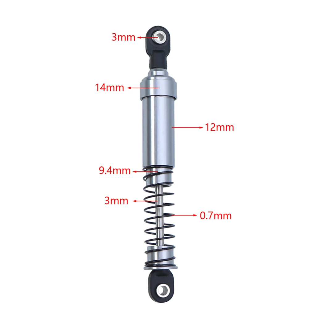 75mm 85mm 95mm 105mm 115mm Aluminum Big Bore Oil Shock Absorbers For 1/10 RC Crawler LCG Cheater Rigs Capra SCX10 90046 TRX4