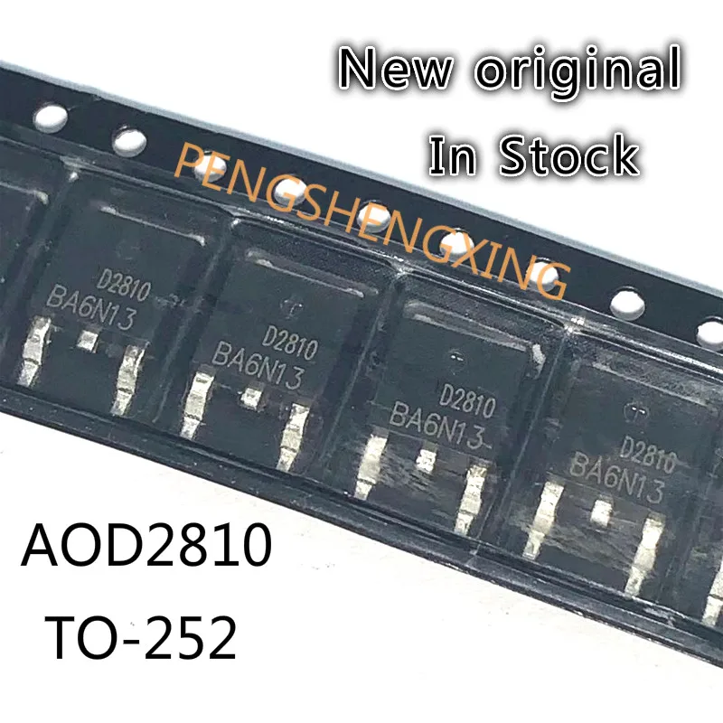 10PCS/LOT  AOD2810 46A 80V TO252 D2810  New original spot hot sale