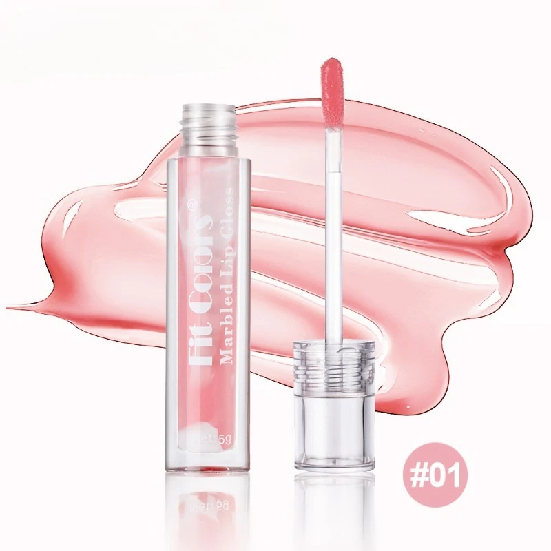 대리석 립 글로스 미러 샤인 피니쉬 수분 공급 립 케어 고발색 쉬운 적용 비점착성 립 스테인 일상용
